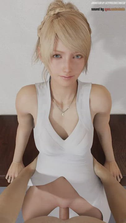 Lunafreya standing fuck (LazyProcrastinator, Audiodude) [Final Fantasy]