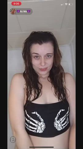 flashing nipple nipples nipslip tiktok tits gif