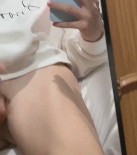 Hope you like seeing my teen cock cum