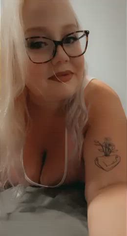 blonde tits titty drop bbw gif