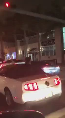 Blowjob in the middle of the street