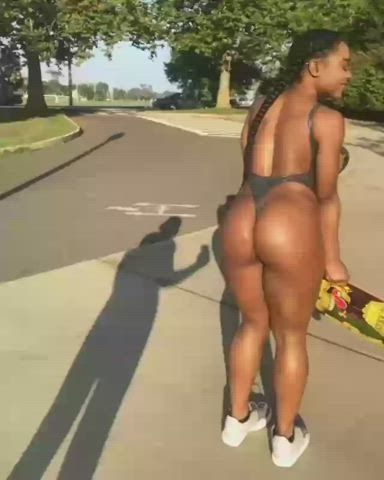 ass ebony fitness gif