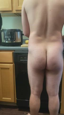 Chastity Femdom Kitchen gif