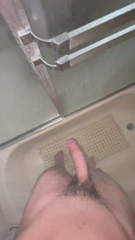 Big Dick Cock Cock Worship Shower gif