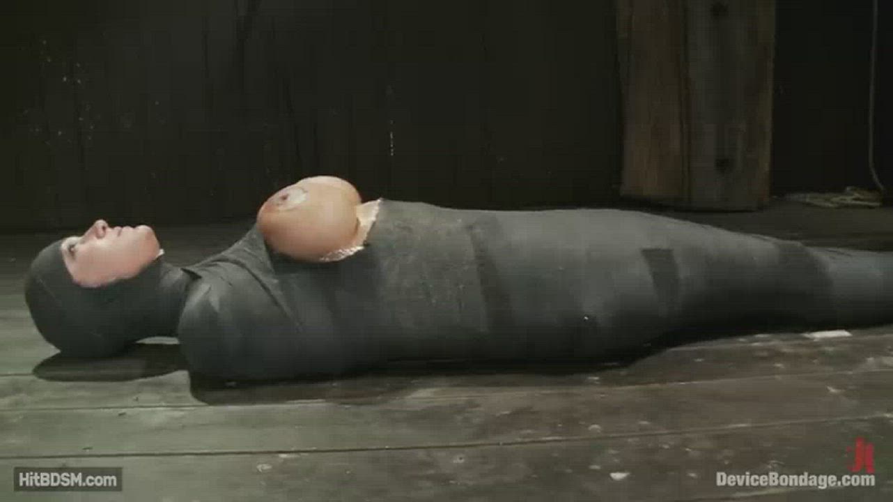 Sitting on her face while in mummification bondage.