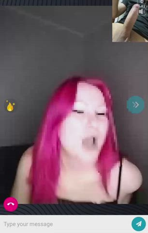 cam camgirl joi masturbating redhead sensual titty drop webcam gif