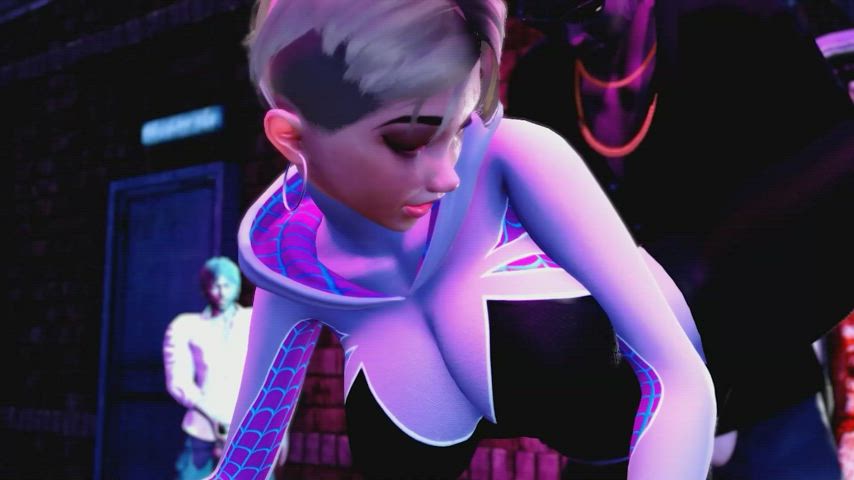 3D Group Sex Gwen Hardcore Hentai Superheroine Tight Pussy gif