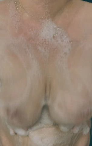 bouncing tits natural tits soapy gif