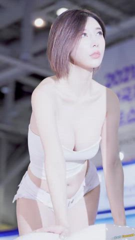 Asian Car Cute Korean Model gif