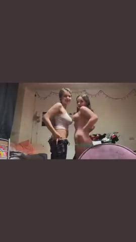 kiss kissing lesbian teen gif