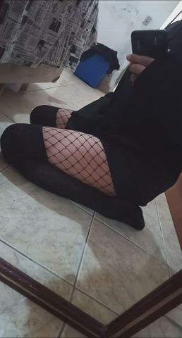 Femboy Fishnet Tease Porn GIF by nyturn