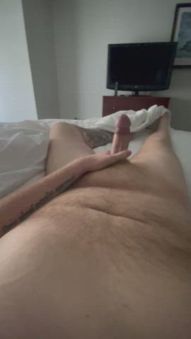 Jerking off in a hotel room is always fun.