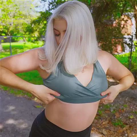Blonde Busty Cum In Mouth gif