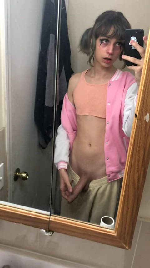 trans trans woman teen big dick gif