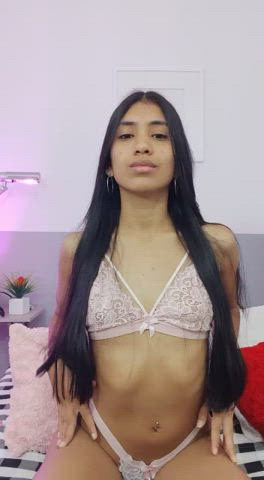 camgirl latina seduction sensual sex skinny teen teens webcam gif