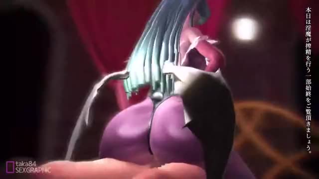 3D, Animated, Darkstalkers, MMD, Morrigan_Aensland, Sound