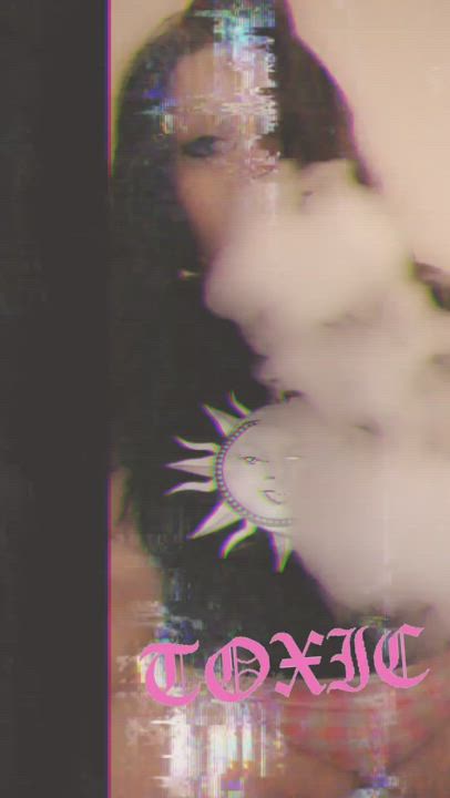 Smoking Thick White Girl gif