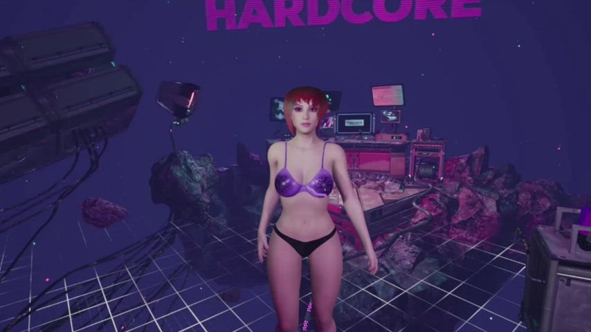 Gamer Girl Teaching VR gif