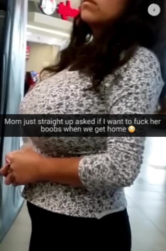 Fucking mom's boobs