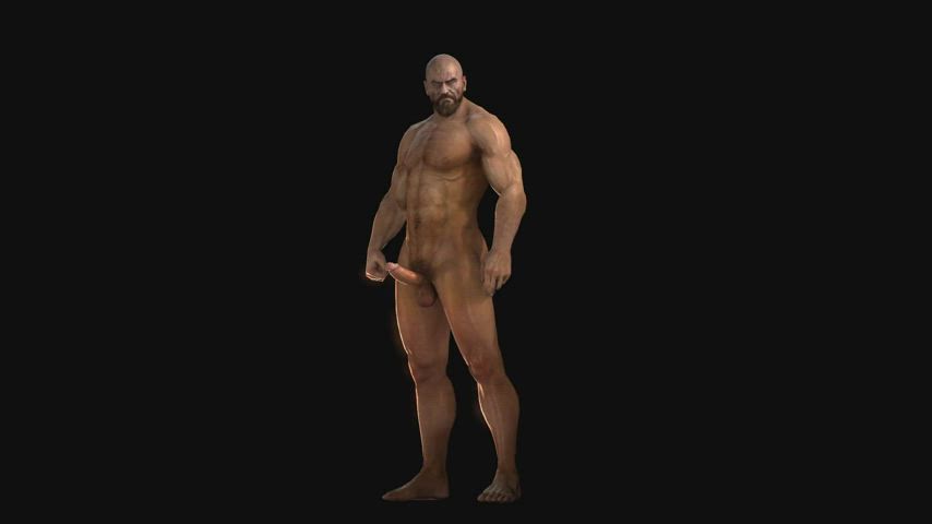 3D Model Muscles Nude SFM gif