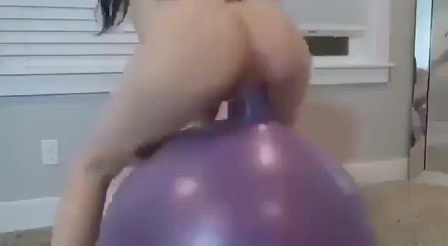 ass bouncing dildo gif