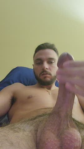 balls bisexual cock gay male masturbation masturbating gif