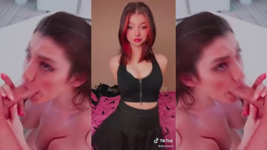 babe big tits college dancing loop pmv riding split screen porn tiktok gif