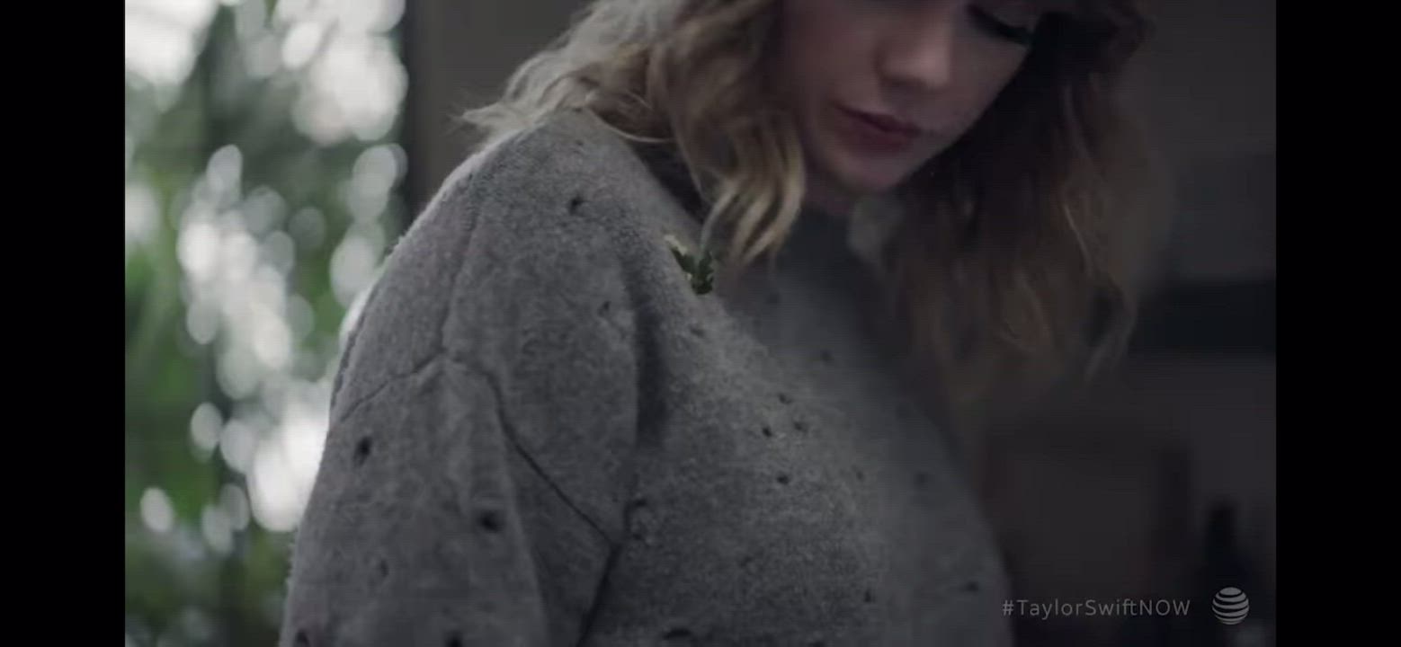 Tay getting caught licking the cum she missed off her sweater