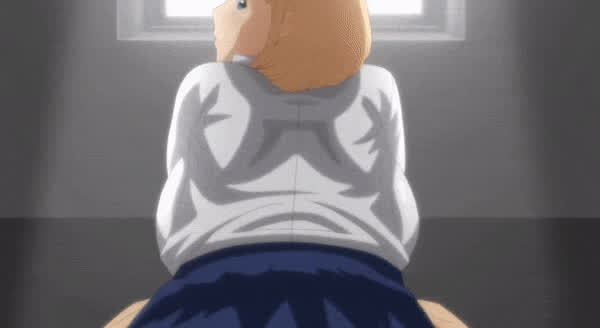 Animation Blonde Hentai Riding Skirt gif