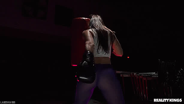 Ass Bubble Butt Fitness Gym Kelsi Monroe Latina Tights Workout Yoga Pants gif