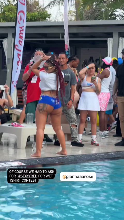 party pool twerking gif