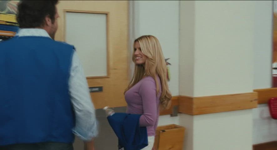 bouncing tits celebrity jessica simpson gif