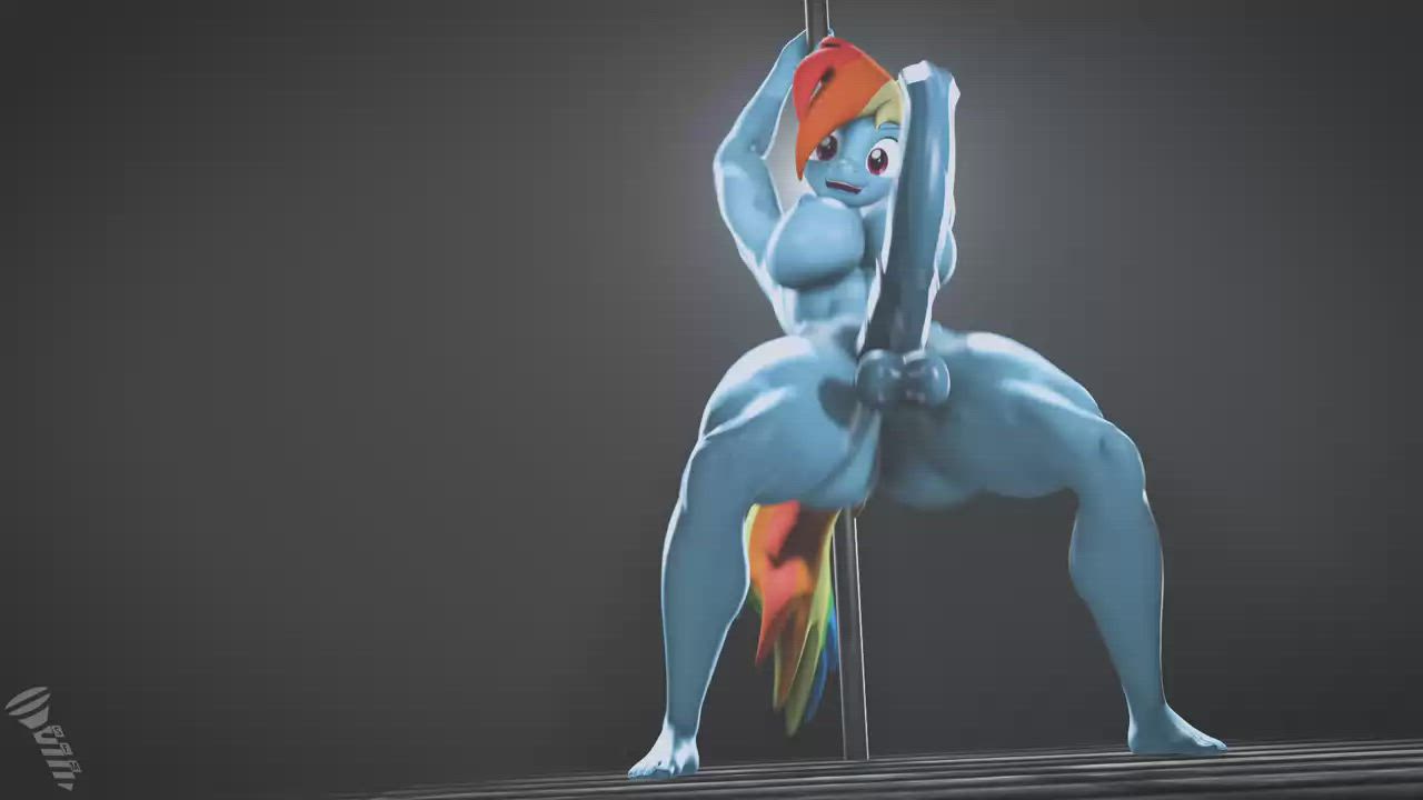 3D Animation Cock gif