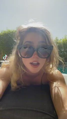 Ass Big Ass Blonde Tease TikTok White Girl gif