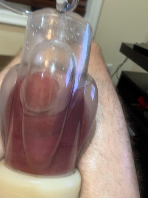 amateur big balls penis pump gif