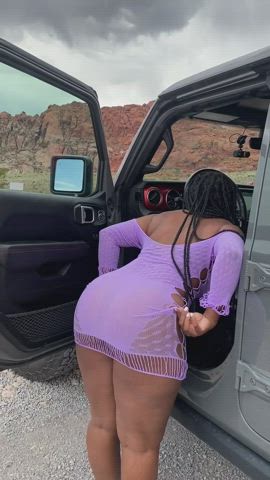 ass booty car outdoor gif