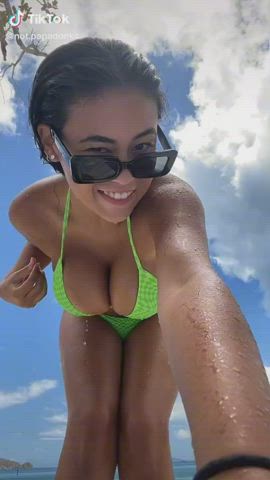 big tits cute teen tiktok gif