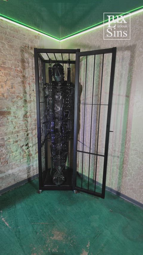 Kept in storage in a leather sleepsack and locked in a cage in the dungeon. Waiting