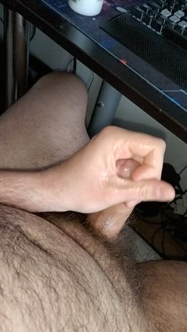 british cum cumshot male masturbation thick cock gif