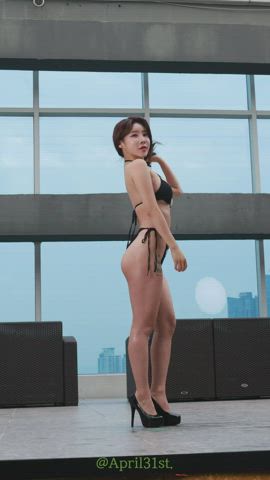 asian ass babe big ass cute korean model gif