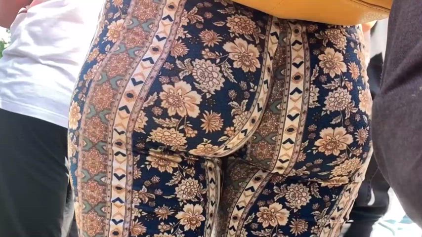 ass booty bubble butt candid hidden camera pawg public thick gif