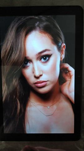 alycia debnam-carey blonde celebrity cum cumshot facial tribute gif