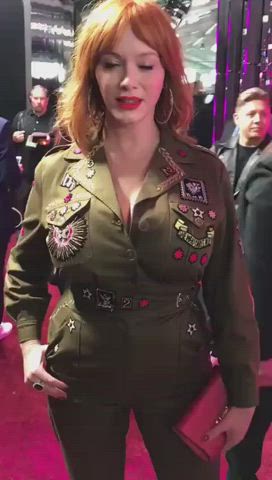 Celebrity Christina Hendricks Cosplay Huge Tits gif