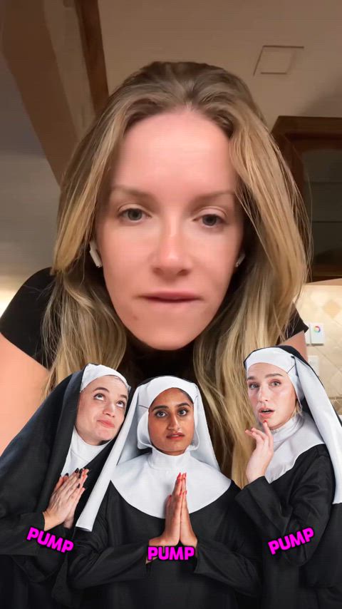 celebrity lips nun gif