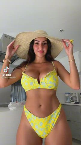 Big Tits Swimsuit Thick gif