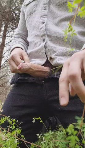 big dick cock cum cumshot exhibitionist jerk off outdoor gif