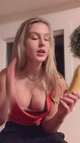 Big Tits Bra Cleavage gif