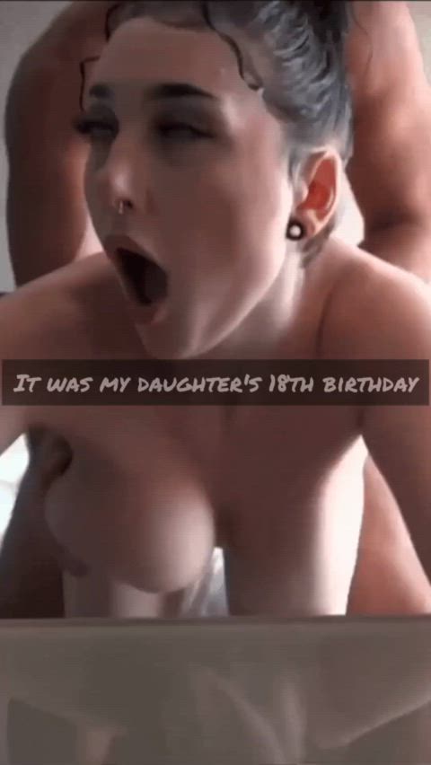 big tits caption dad daughter taboo gif