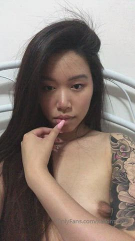 amateur asian cute kawaii girl korean petite small tits tattoo teen gif