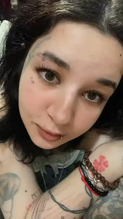 babe brunette emo teen tiktok cam-girls gif